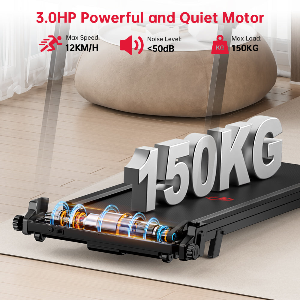 Folding Treadmill Q8, Speed 0.6-7.5MPH, 5% Manual Incline