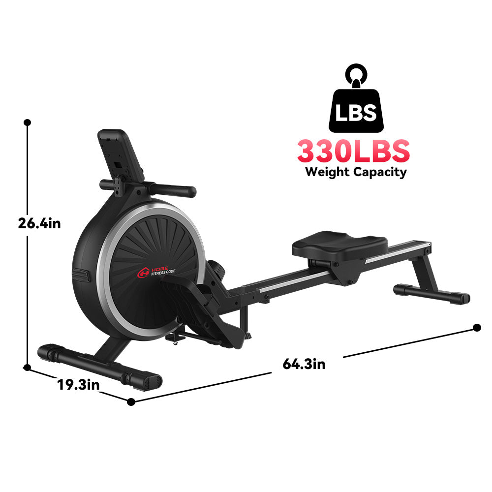 Magnetic Rowing Machine, 16-Level Resistance