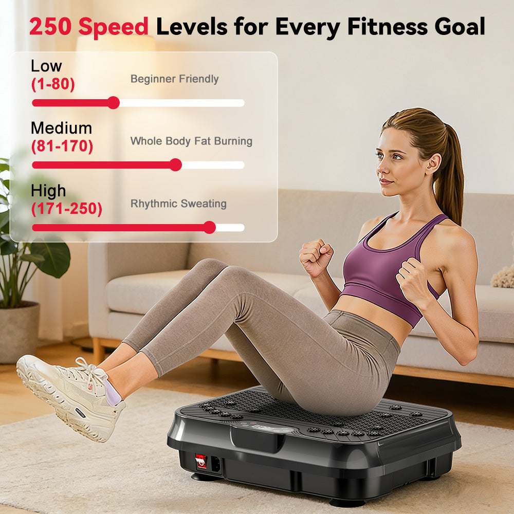 Fitness Vibration Plate F1, 250 Intensity Levels