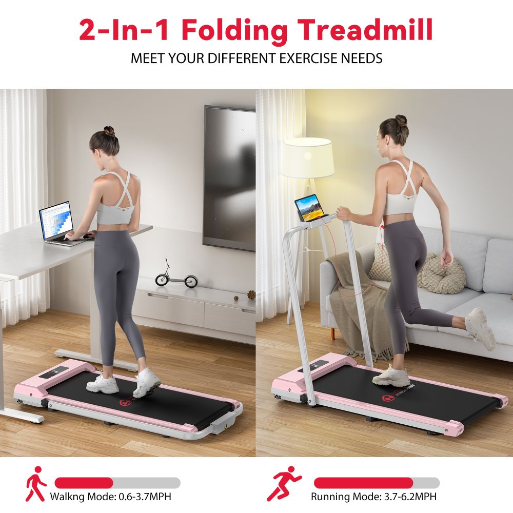 Folding Treadmill C1, Speed 0.6-6.2MPH