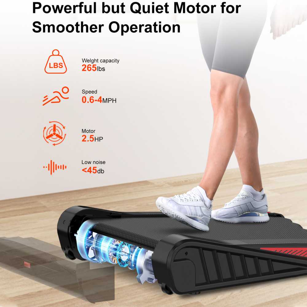 Treadmill F521, Speed 0.6-4MPH, 5% Fixed Incline