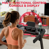 Folding Treadmill Q5 with Incline, Brushless Motor, Speed 0.6-7.5MPH