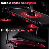 Folding Treadmill Q5 with Incline, Brushless Motor, Speed 0.6-7.5MPH