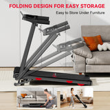 Folding Treadmill Q5 with Incline, Brushless Motor, Speed 0.6-7.5MPH