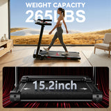 Folding Treadmill Q5 with Incline, Brushless Motor, Speed 0.6-7.5MPH