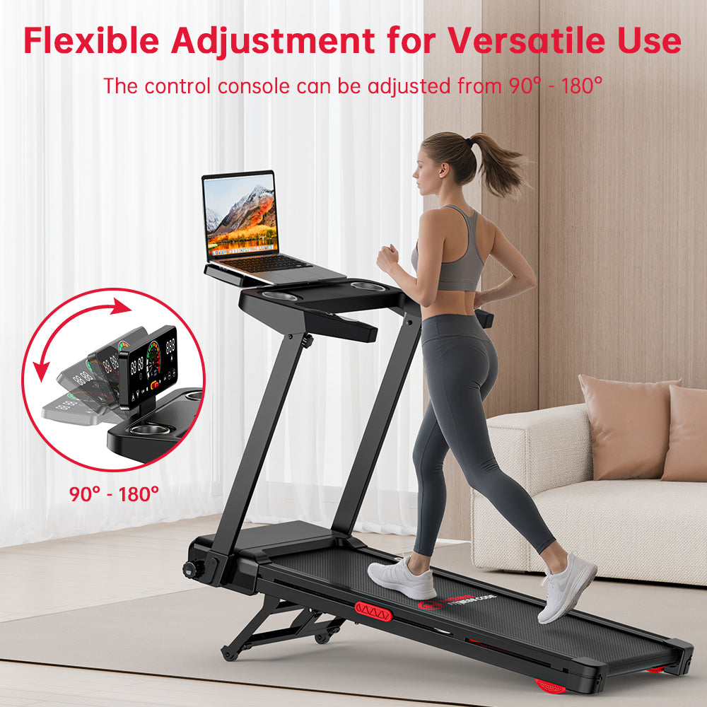 Folding Treadmill Q8 Pro, 0.6-8.7MPH, 20% Auto Incline, Touch Control