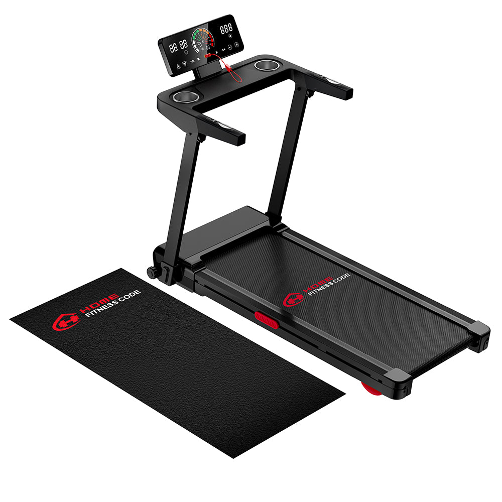 Folding Treadmill Q8 Pro, 0.6-8.7MPH, 20% Auto Incline, Touch Control