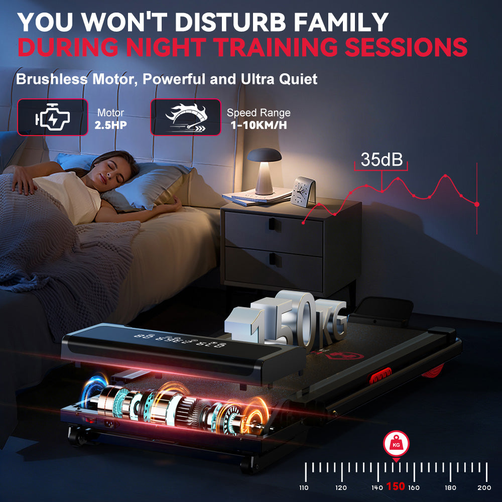 Treadmill Y3 with Brushless Motor, 12% Auto Incline