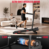 Treadmill Y5 with Brushless Motor, 15% Auto Incline, Speed 0.6-5MPH