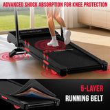 Treadmill Y5 with Brushless Motor, 15% Auto Incline, Speed 0.6-5MPH