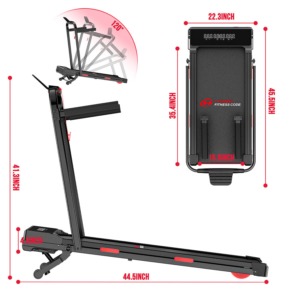 Treadmill Y5 with Brushless Motor, 15% Auto Incline, Speed 0.6-5MPH