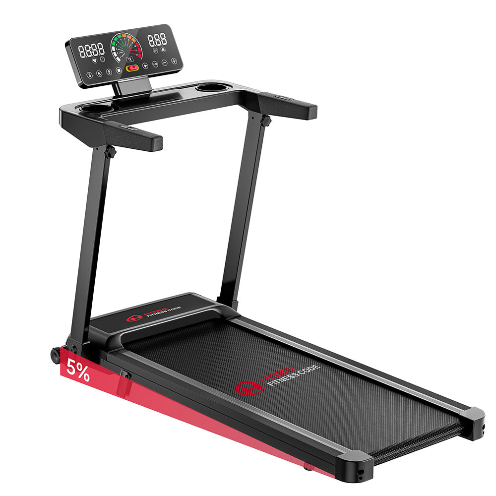 Folding Treadmill Q8, Speed 0.6-7.5MPH, 5% Manual Incline