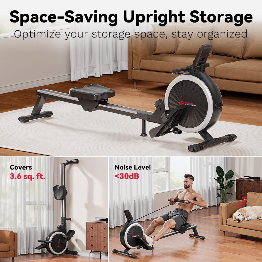 Magnetic Rowing Machine, 16-Level Resistance