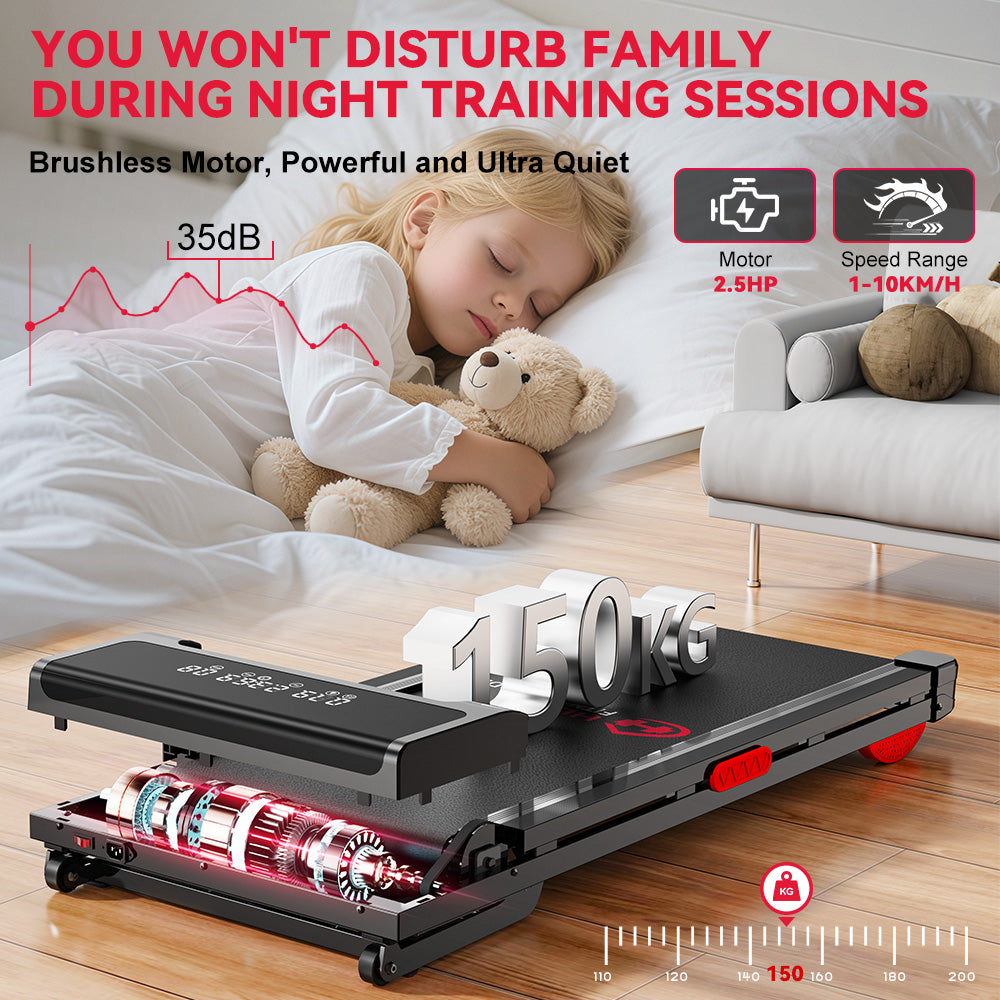 Treadmill Y3 with Brushless Motor, 12% Auto Incline