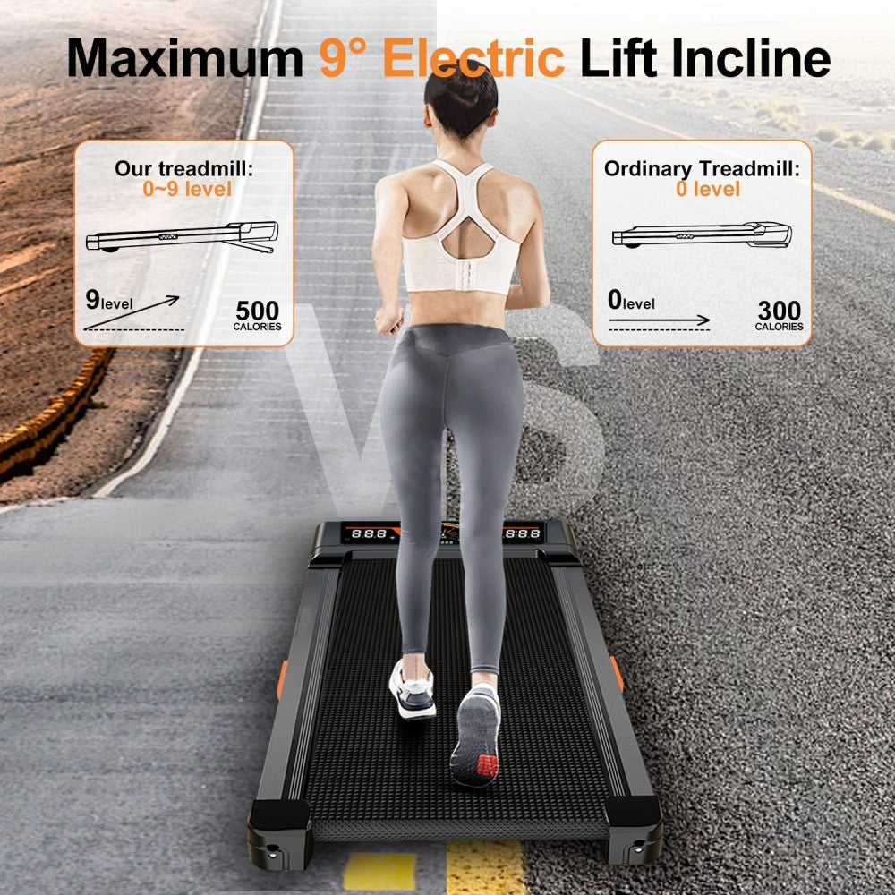 Treadmill Y2 with 0-9% Auto Incline, Speed 0.6-6.2MPH