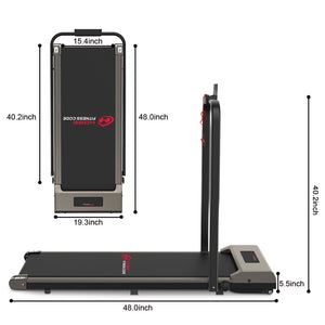 Space Saving Motorised Treadmill Walking Machine with LCD Display