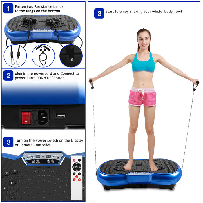 Vibration Plate Whole Body Workout Vibration Platform - HomeFitnessCode - US